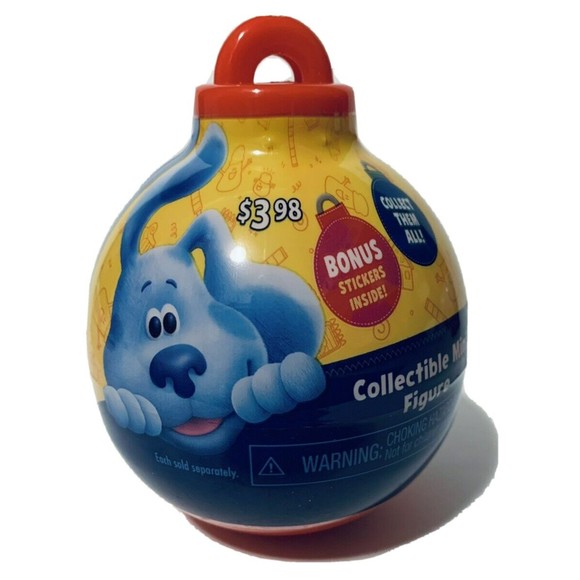 4 Blues Clues and You Ornament Collectible Mini Figure Capsule Nickelodeon Lot - Picture 2 of 10